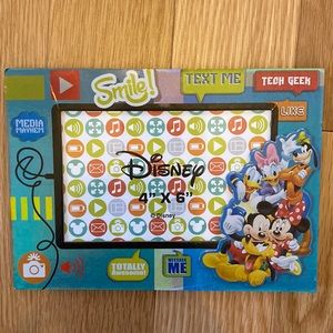 Cardboard Disney Picture Frame holds landscape picture 4x6